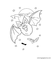 I added some halloween lights to the back. Free Bat Halloween Coloring Pages Halloween Bats Coloring Pages Coloring Pages For Kids And Adults
