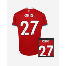 © copyright of site liverpoolfc.com. Lfc Origi Signed 20 21 Boxed Shirt