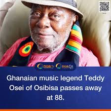 Teddy Osei, một nhạc sĩ Ghana và nhà saxophon người đồng sáng lập ban nhạc  Afro-rock Osibisa, đã qua đời ở tuổi 88. #OnuaTV #OnuaNews #OnuaOnline