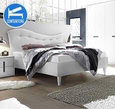 Piedi per rete a doghe. Letto Matrimoniale Bianco Con Piedi In Legno Grigio Ecopelle Letti Matrimoniali Homelook