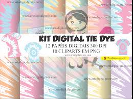 Indie pop / folk período: Kit Digital Tie Dye Gratis Arte Digital Gratis