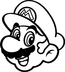 A video game with mario and goomba. Mario S Face Coloring Page Free Printable Coloring Pages For Kids