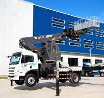 New Diesel JIUHE China Skylift Aerial Work Platform Truck 25m 29m 38m 45m  Mobile Elevating