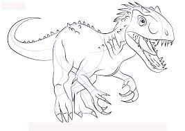 Trex Ausmalbild 1ausmalbildercom