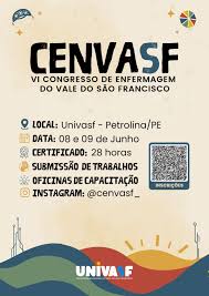 Univasf promoverá VI Congresso de Enfermagem do Vale do São Francisco ( Cenvasf) — UNIVASF Universidade Federal do Vale do São Francisco