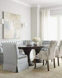 Lassater Dining Table Black White Feather Host Chair Clarice Banquette At Neiman Marcus Dining Table Black Dining Table Host Chairs
