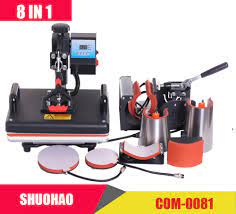 Cheap 30 38cm 8 In 1 Combo Heat Press Machine Sublimation Printer 2d Heat Transfer Machine For Cap Mug Plate Tshirts Ce Approved Printers Aliexpress