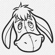 Want to discover art related to winnie_the_pooh? Eeyore Winnie The Pooh Piglet Drawing Cartoon Cuties Pooh White Face Monochrome Png Pngwing