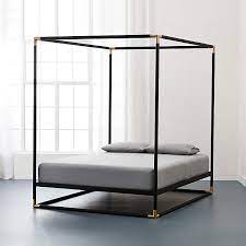 Canopy beds have been around for decades, but because of their dreamy modern look, they are making a huge modern comeback in 2020. Frame Black Metal Canopy Bed Cb2