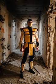 Halloween Costume Scorpion Mortal Kombat Cosplay Costume From Etsy