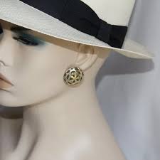 John Hardy 18k Gold Sterling Cross Dome Earrings