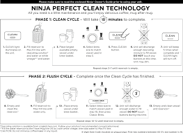 Include 4 cups of cold water to the arrangement and empty the arrangement into the water chamber. Ninja Coffee Bar Cleaning Cycle Instructions Cf110 Series 15 Minute