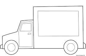 Trouvez des images de imprimer. Coloriage Simple Camion Dessin Camion A Imprimer