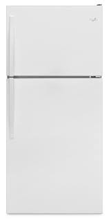 Most have field reversible doors, allowing left whirlpool all refrigerators are equipped with efficient led lighting to illuminate the entire interior. Whirlpool White Top Freezer Refrigerator 18 2 Cu Ft Wrt318fzdw Leon S