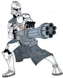 Heavy Gunner Clone Trooper By Spartan 055 Star Wars Characters Pictures Star Wars Pictures Star Wars Background