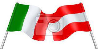 Durch hinzufügen von weiß entstand eine der französischen. Fahnen Italien Und Osterreich Fototapete Fototapeten Diplomatie Gemeinwesen Austrian Myloview De