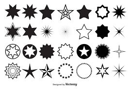Vector Star Shapes Free Vector Art Star Wars Art Drawings Star Clipart