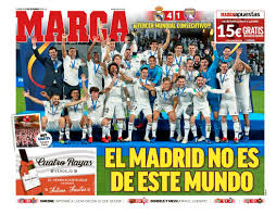O real madrid ganhou com naturalidade: La Portada De Marca Del Madrid Campeon Inspirada En Messi