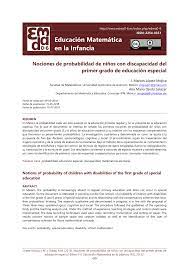 Are you making these common resume mistakes? Pdf Nociones De Probabilidad De Ninos Con Discapacidad Del Primer Grado De Educacion Especial