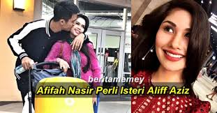 Aliff was arrested at about 2am on friday, kuala lumpur cid chief senior asst comm rusdi mohd isa said. Afifah Nasir Dakwa Perli Baik Punya Bella Astillah Isteri Aliff Aziz Berita Memey