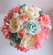 4.8 out of 5 stars 6,138. Coral And Teal Wedding Bouquets Novocom Top