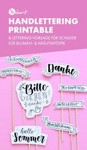 Handlettering Printable Und Lettering Vorlage Fur Pflanzentopfe In 2020 Lettering Lettering Lernen Vorlagen