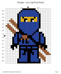 Ninjago Cross Stitch Pattern Free Jay Lightning Ninja Blue Ninja Lego Movie Cross Stitch Patterns Free Cross Stitch Patterns Disney Cross Stitch Patterns