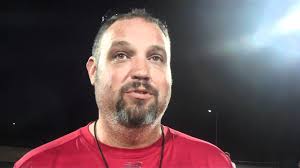 Football Coach Scott Brumfield after Night 1 Practice