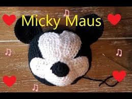 Nicht nur zu ostern sind kleine hasis niedlich :) häkel dir doch dein eigenes ganz persönliches langohr, oder verschenke ihn an einen lieben menschen. Micky Maus Teil 3 Gesicht Hakeln Anleitung Youtube Mickey Mouse Hakeln Maus Hakeln Disney Hakeln