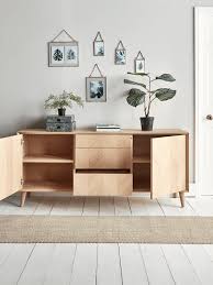 Chevron Oak Sideboard Oak Sideboard Lifestyle Furniture Sideboard Storage