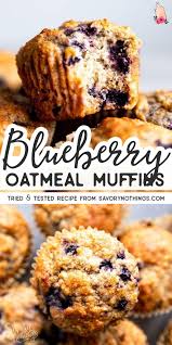 Blueberry Oatmeal Muffins Are An Easy Breakfast Or Snack To Stash In The Freezer In 2020 Blueberry Recipes Oatmeal Blueberry Muffins Healthy Muffin Recipes Blueberry