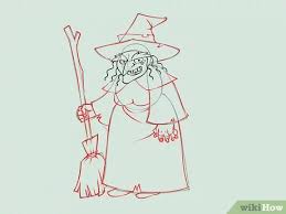 How To Draw A Witch With Pictures Wikihow