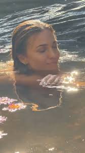 Little unedited magic snippets from a fairy pool at the bottom of a  waterfall, full of lotus (🎥 one misty early evening somewhere, sometime