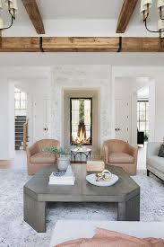 It ensures to providing an elegant look to the room and adds. Pink Accent Chairs With Extra Large Gray Coffee Table Transitional Living Room