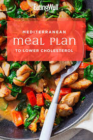 Mediterranean Meal Plan To Lower Cholesterol Mediterranean Recipes Low Cholesterol Diet Plan Heart Healthy Recipes Cholesterol