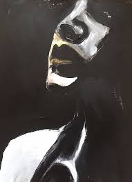 Black And White Acrylic Painting Portrait Original Art Modern Painting Contemporary Art Original Etsy In 2020 Portrait Painting Meaningful Paintings Face Artwork