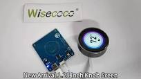 Wisecoco 1.28 Inch Smart Lcd Knob Custom Small Round Lcd Knob Smart Control Screen Display