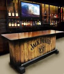 Barre A La Maison A La Main Personnalise Construit Whisky Barrel Sink Man Cave Home Bar Bars For Home