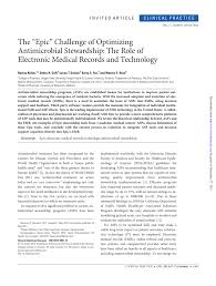 pdf the epic challenge of optimizing antimicrobial