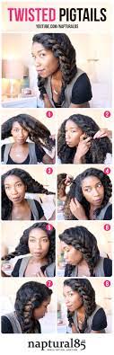 Natural Hairstyles By Naptural85 Twisted Pigtails Easy Hairstyle Step By Step Tutorial Curly Hair Styles Natural Hair Styles Hair Inspiration