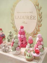 mitzi s miniatures laduree macaron towers laduree paris laduree cake shop design