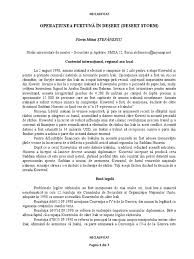 Nu se opreste, bantuie deserturile aproape lipsite de viata, si nici nu va inceta. Desert Storm