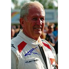 Helmut Marko Signed 8X12 inches F1 Photo