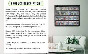 Shop our entire listing of baseball card boxes, sets, and packs! Amazon Com Displaygifts Pro Uv 36 Graded Sports Card Display Case For Football Baseball Basketball Hockey Comic Trading Cards Horizontal Black Finish Horizontal Black Sports Related Trading Cards Sports Outdoors
