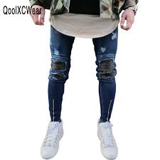 Lannister fashion damen loch hose zerrissen jeans risse am knie bekleidung high waist jeanshose skinny hochbund mit taschen bleistifthose (color : Qoolxcwear Beruhmte Marke Designer Slim Fit Zerrissene Jeans Manner Herren Distressed Denim Jogger Knie Locher Gewaschen Zerstort Jeans Slim Fit Ripped Jeans Brand Jeans Mendesigner Jeans Men Aliexpress