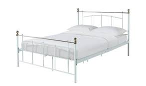 Suncoo_shop full size round led bed frame with 8 color changing led light headboard, white. Buy Habitat Yani Double Metal Bed Frame White Bed Frames Argos