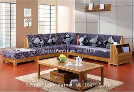 Solid Wood Sofa Living Room Furniture Fabric Comfortable L Shaped Sofas Furniture Living Room Sofa Living Room Sofa Design Wooden Sofa Set
