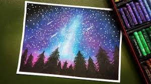 Oil pastels are a unique drawing/painting medium for creating color art. Cara Menggambar Pemandangan Langit Malam Hari Menggunakan Oil Pastel Easy Oil Pastel Drawing Cute766