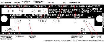 decoding 73 79 ford truck vin tags fordification net