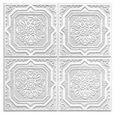 Could Paint With Cooper Metallic Armstrong 40 Pack 12 In X 12 In Tin Look Wellington Hom Acoustic Ceiling Tiles Faux Tin Ceiling Tiles Ceiling Tiles